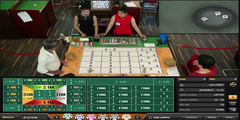 nhung cua cuoc fan tan co dien Những cửa cược trong phiên bản Fan Tan truyền thống